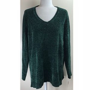 Karen Scott NWT Size 1X Green Sweater